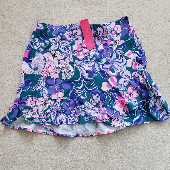 Lilly Pulitzer Dresses & Skirts - SOLD NWT Lilly Pulitzer Ibby Skirt in Moonlight Garden sz10